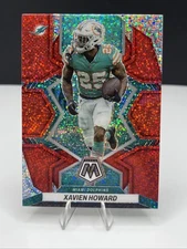 Xavien Howard 2022 Panini Mosaic #125 Red Sparkle Prizm SSP Dolphins DB