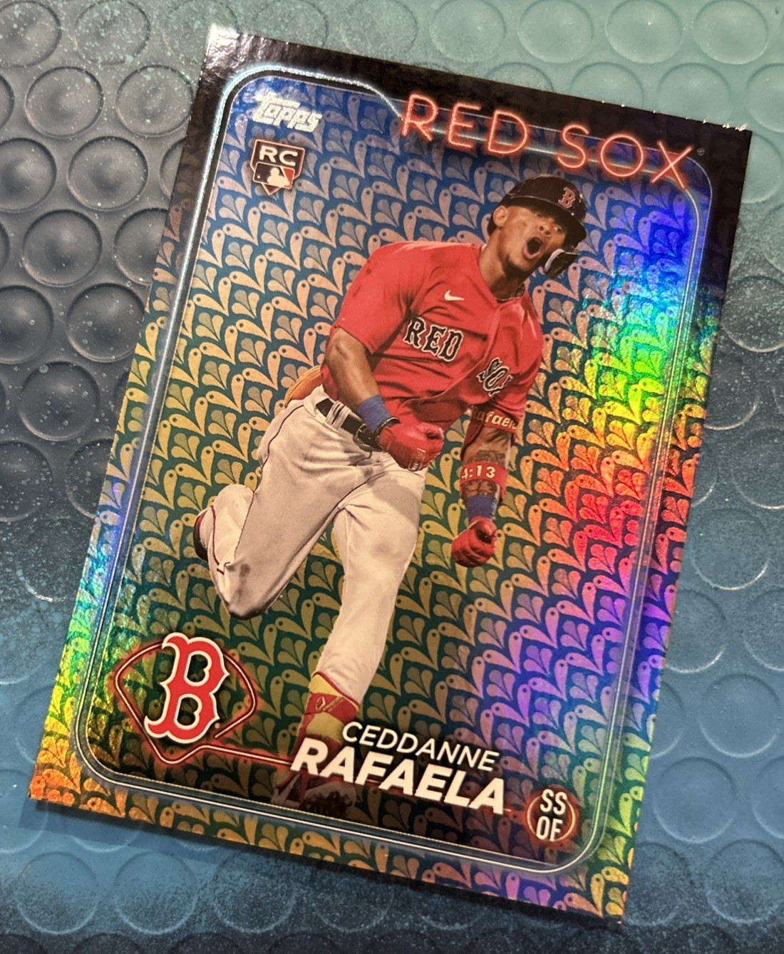 2024 Topps Series 1 Ceddanne Rafaela Rookie Easter Holiday Foil RC #313 Red Sox