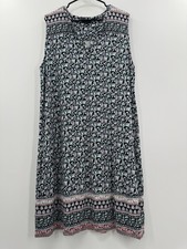 J. Jill Wearever Collection Sleeveless Floral Dress Women's XL Tall Preppy
