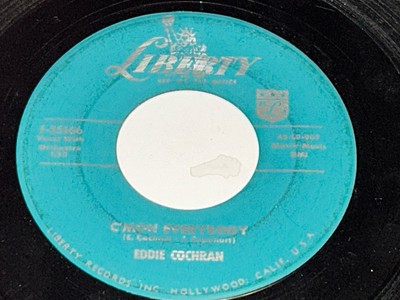 1957 Rockabilly 45 Eddie Cochran, C'mon Everybody / Don't Ever Let Me Go 232G06