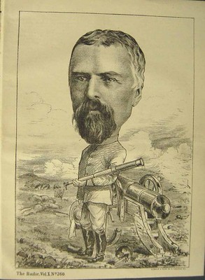 Alter antiker Druck *2082 Portrait 1877 Archibald Forbes Man Bailie Glasgow