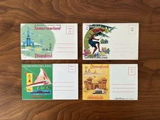 Vintage 1960's Disneyland Postcard Photographic Sets - Unposted - Lot of 4