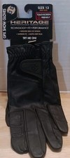 Heritage Premier Black GPX Riding Show Gloves Size 12 New