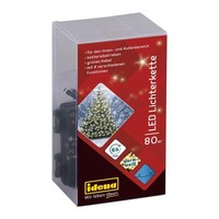 Idena Lichterkette 80 Led Warmweiß 6H Timer