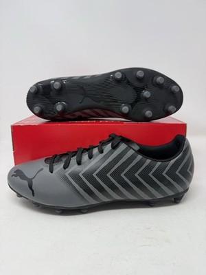 Puma Tacto 2 FG/AG Black Grey Castle Rock Soccer Cleats 106701-03 Men's Size 12 