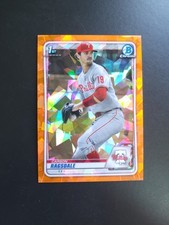 2020 Bowman Draft Chrome 1st Carson Ragsdale #BD-145 Orange Refractor /25