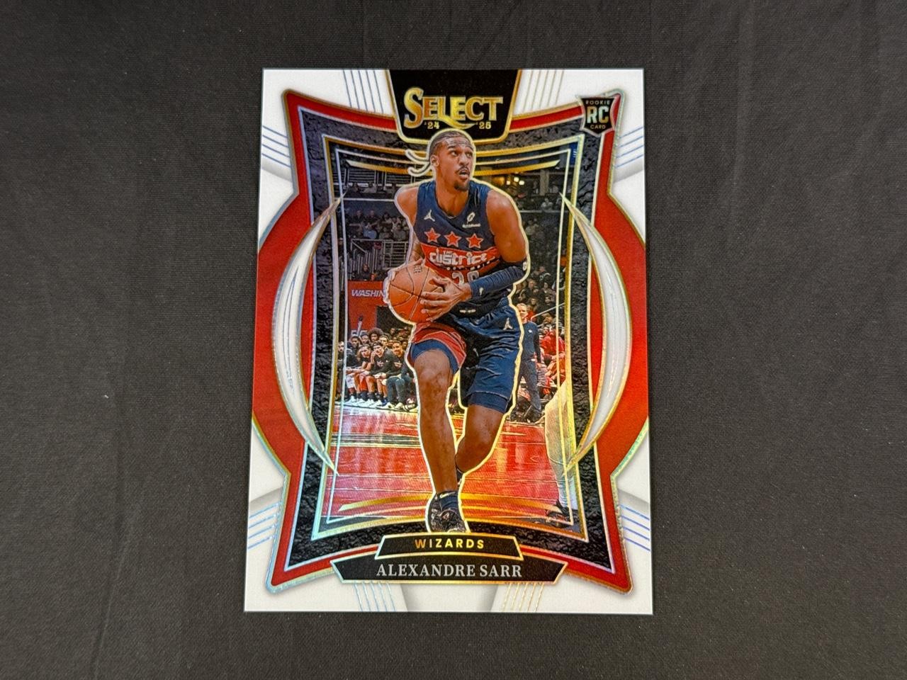 2024-25 PANINI SELECT ALEXANDRE SARR #73 ROOKIE CONCOURSE WHITE PRIZMS 40/149