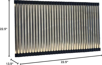 RV Sink Cover 22 1/2'' x 13 1/2'' - Roll Up - Drying Rack - Stainless Steel