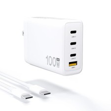 100W GaN Universal Charger for DJI Drones, 4-Port PD USB C Fast Charging Adapter