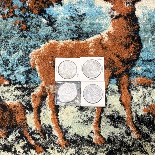 1900 Morgan Silver Dollar New Orleans Mint Lot of 4 Coins $1 0.9 Fineness