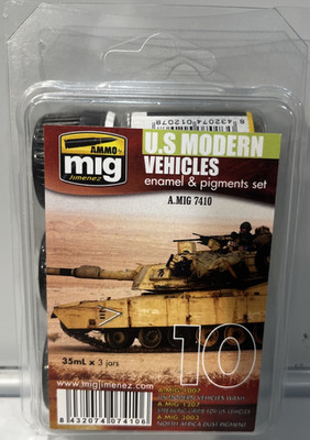 A.MIG 7410 U.S. Modern Verhicles  Colors Set AMMO OF MIG JIMENEZ S.L.