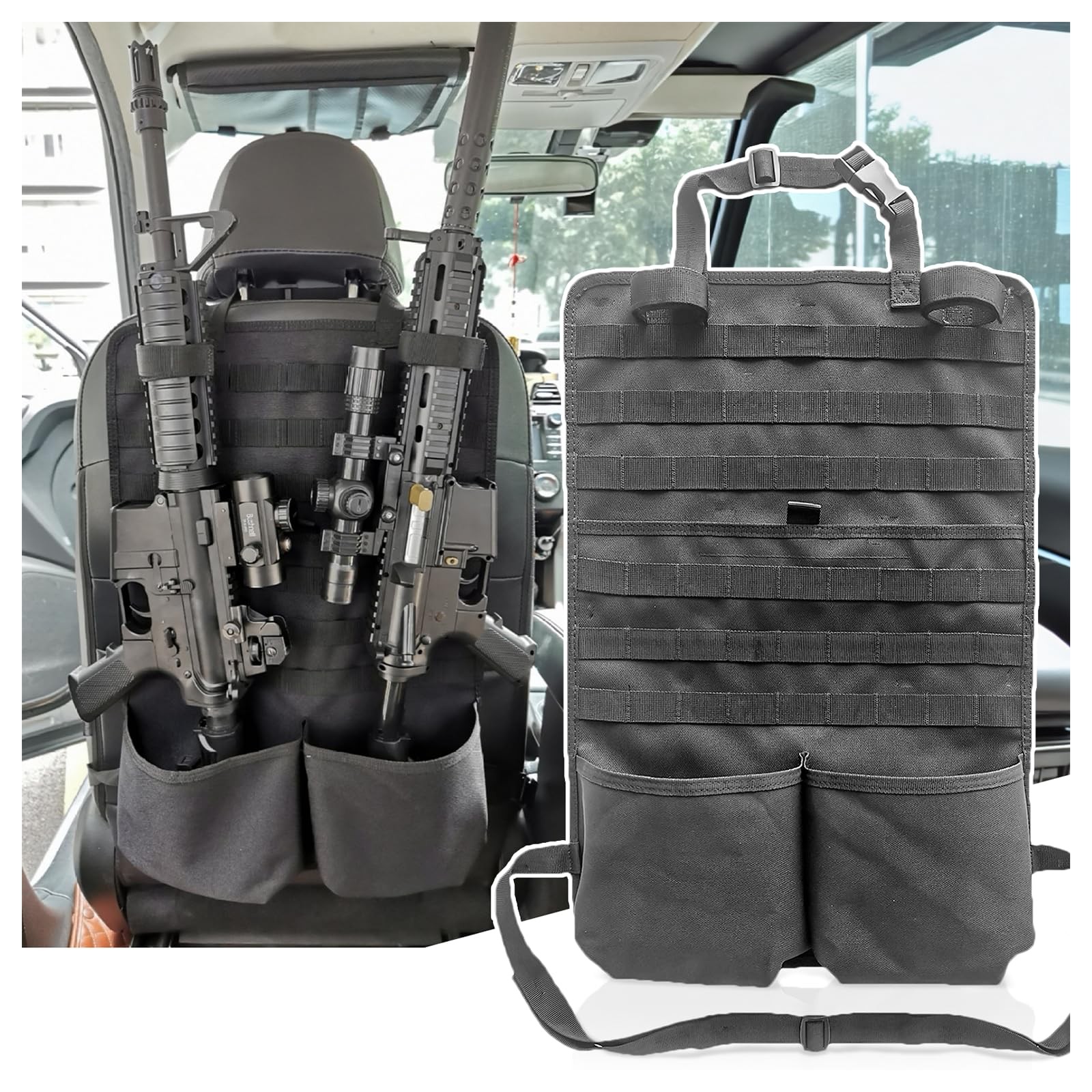 Tactical Car Seat Back Organizer 2 Pack
