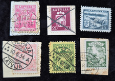 LETTLAND Lot Briefmarken 1924-1936 gestempelt #1