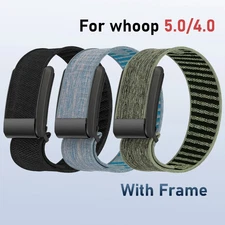 Replacement Strap for Whoop 4 5, Nylon Elastic Sports Band + Frame Accessory