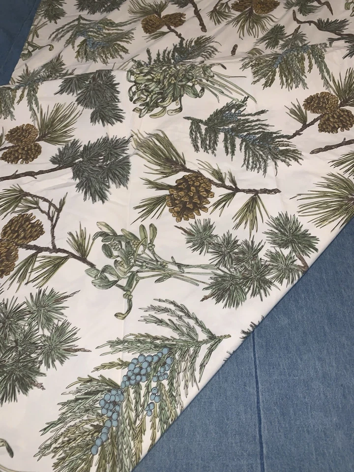 Ropa de cama Pottery Barn Pinecone de hoja perenne *leer* 1 euro farsa + edredón Foto 3 de 4