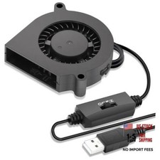 USB Blower Fan w/ 3 Speeds Control 5V DC Brushless Fans - 60mm x 15mm
