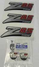 New Z85 Chrome Decal Stickers Fits Silverado Key Fobs Emblems C1-18