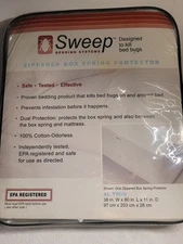Twin XL Box Spring Encasement Bed Bug  Zippered Protector 