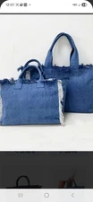 Canvas Fringe Tote New without Tags