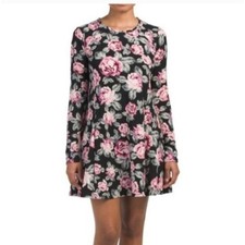 Show Me Your Mumu XS Harrison Floral Long Sleeve Babydoll Mini Dress NEW $137