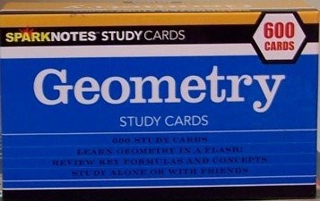 GEOMETRY STUDY CARDS (SPARKNOTES STUDY CARDS) *Excellent Condition*