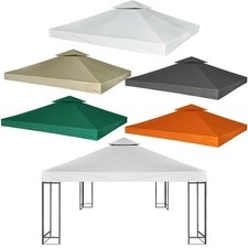 Canopy top UV Gazebo Replacement roof 2-Tier Tent Top Cover Outdoor 3x3m 3x4m