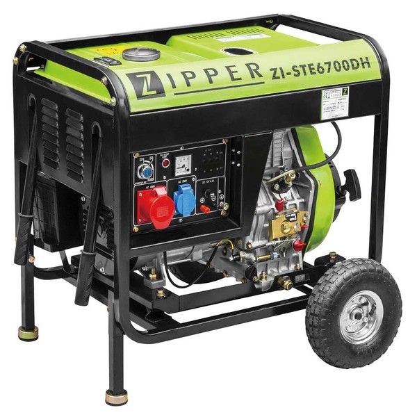 Zipper Maschinen Stromerzeuger ZI STE 6700 DH Generator Stromaggregat Notstromag-image