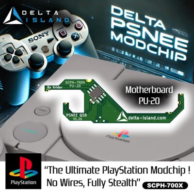 Modchip Delta Island Pour SCPH-7501/7502/7503 - Permet Import/backup Et Jeux Région Free - Marque Delta Island Modchip PS1 PU-22 - Foto 11