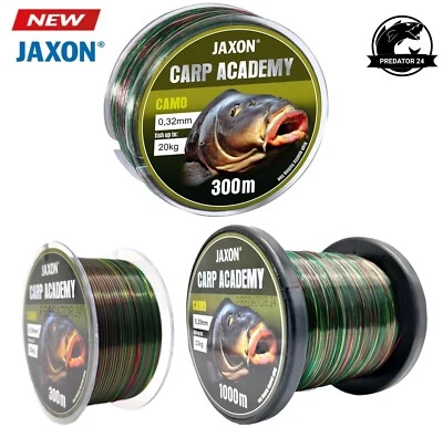 1000m 300m Jaxon Carp Academy Camo 3d Angelschnur Monofilschnur Karpfen Feeder