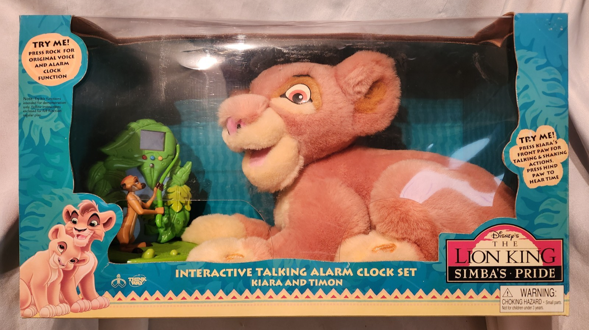 Vintage The Lion King Simbas Pride Interactive Talking Alarm Kiara