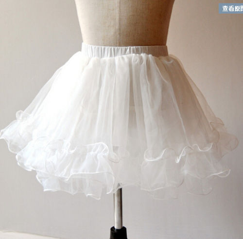 6 Style White A Line/Hoopless/Flower Girl wedding Crinoline Petticoat/Underskirt