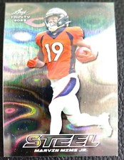 2023 Leaf Trinity - Marvin Mims - Steel Lava Silver - #S-57 - Denver Broncos 