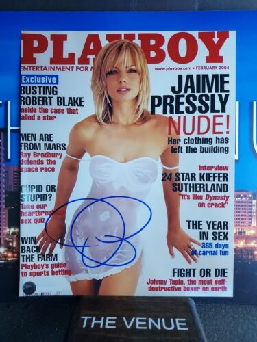 Jamie Pressly (celebrity cover 8x10 photo) signed Autographed - AUTO w/COA - Picture 1 of 2