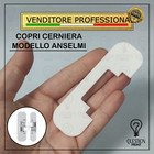 COPRI CERNIERA MODELLO ANSELMI 110x34 mm COPERTURA COVER CERNIERA PORTA COLORATA