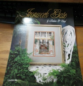 Barbara & Cheryl Cross Stitch IRONWORK GATE Pattern ...