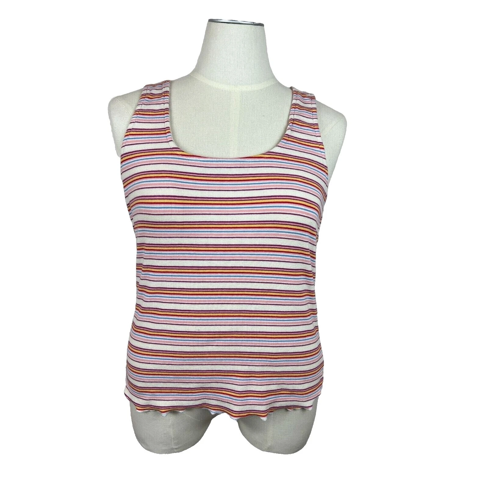 Prendas para mujer rue21 sin mangas de algodón a rayas