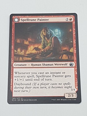 Magic the Gathering Einzelkarte Spellrune Painter bespielt