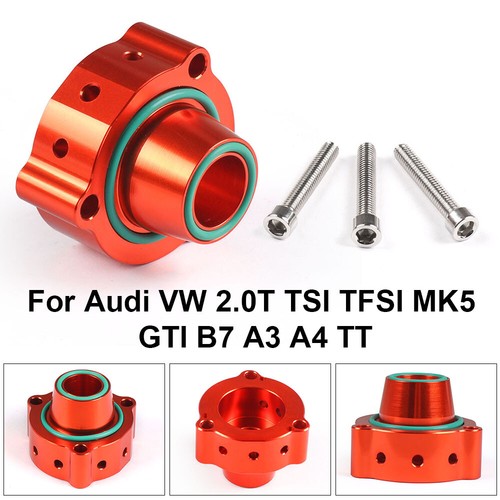 Orange Turbo Blow Off Valve Dump Adaptor for 1.4 1.8 2.0T Engines Audi FSiT TFSi - Picture 1 of 7