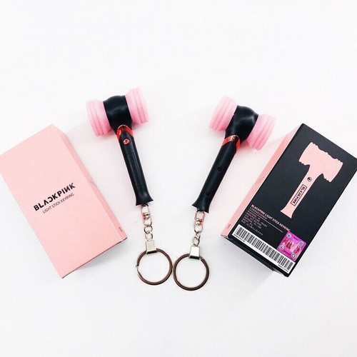 Kpop Blackpink Lightstick Mini Keychain Key Ring Hammer Heart Keychain For Fans - Picture 4 of 11