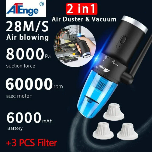 Electric Air Blower Computer Cleaning,Cordless Air Dust Cleaner Keyboard Crumbs - 第 9/18 張圖片
