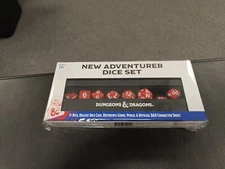 Sirius D&D Adventure Dice New Adventurer Dice Set - Red w/White (11) New