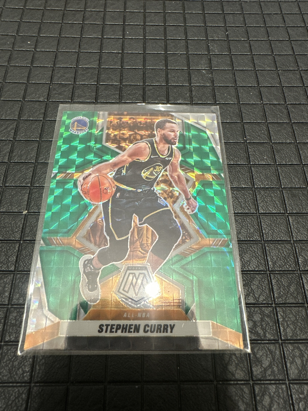 Stephen Curry SP ▪ 2021-22 Mosaic All-NBA GREEN Prizm #284 Warriors