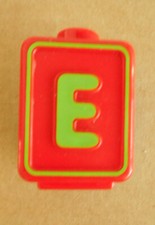 Vtech Alphabet Letters Activity Cube Replacement Doubled Sided E/V Block P10