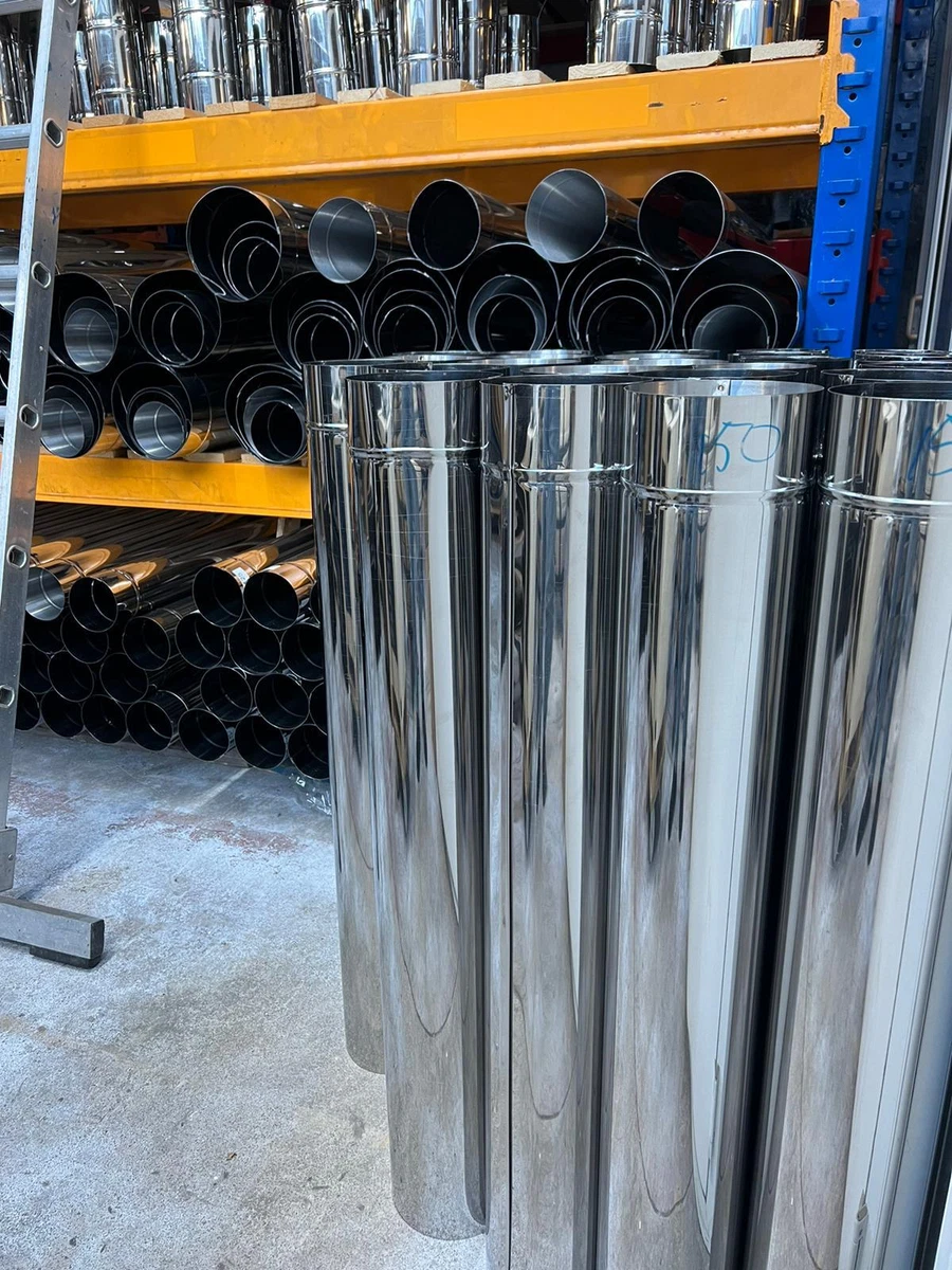 5u0026#034; 5 Inch 125mm Stainless Steel Stove Steel Pipe u0026amp; Bends Flue Pipe  Chimney | eBay