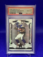 2008 Leaf Rookies & Stars - Longevity-Black /25 LaDainian Tomlinson PSA 10