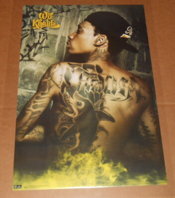 Wiz Khalifa Tats 2011 Poster 34x22 RARE | eBay