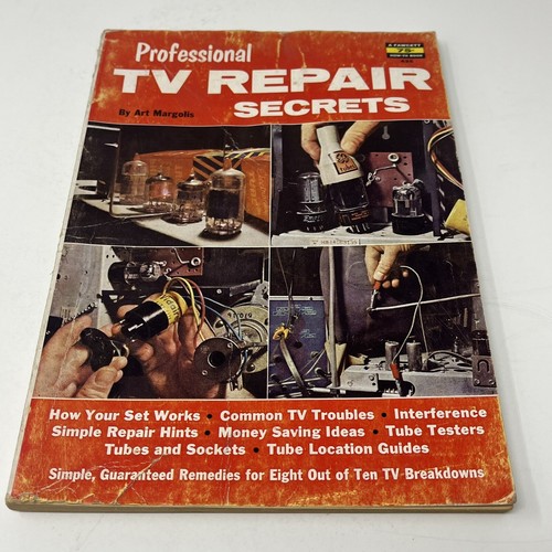 1959 Professional TV Repair Secrets Magazine Fawcett Book Television Manual