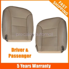 Driver + Passenger Bottom Seat Cover Tan For 1998 1999 GMC Yukon Chevy Suburban