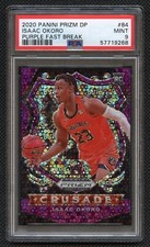 2020 Panini Prizm DP Issac Okoro 36/49 Purple Fast Break PSA 9 Mint Pop 1