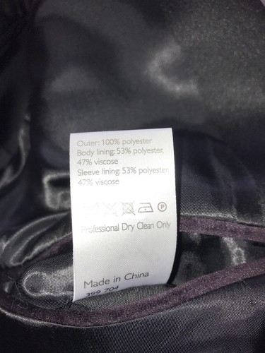 Kin By JOHN LEWIS -Slim Fit DARK PURPLE VELVET TUXEDO JACKET - 38 Reg -WORN ONCE - Picture 9 of 9